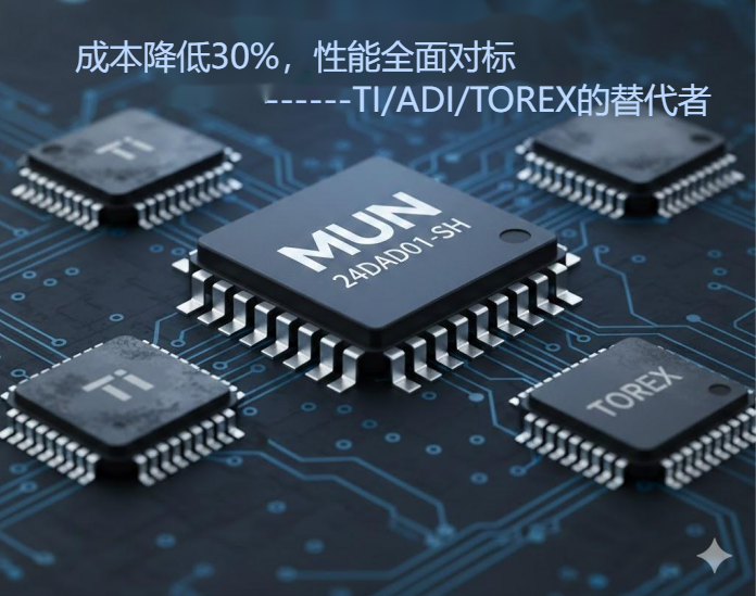 成本降低30%，性能全面對標(biāo)：MUN24AD01-SH成為TI/ADI/TOREX的替代者