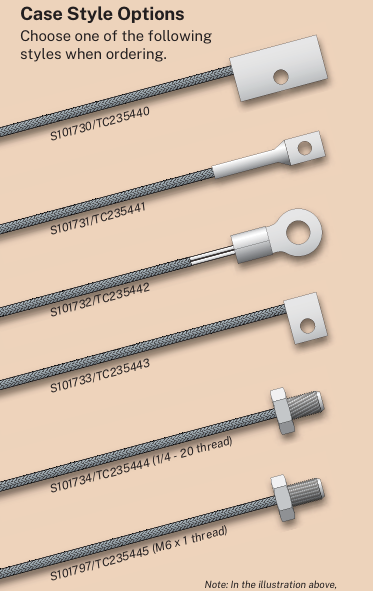 Minco工業級螺栓固定式RTD/熱電偶溫度傳感器